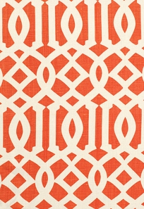 Imperial Trellis II Ivory / Mandarin