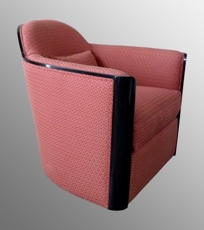 ART DECO STYLE SWIVEL CLUB CHAIR
