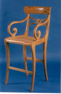 SWIRL ARM BARSTOOL