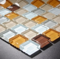 Crystal Glass Tile- Autumn Blend Glass Tile - COB0007