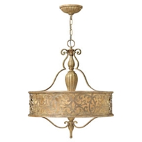 Carabel Brushed Champagne Three-Light Pendant