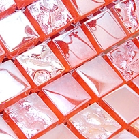 Crystal Glass Tile- Strawberry Glass Tile-MER0007