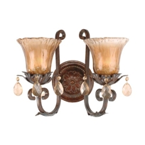 Bella Donna Antique Bronze Two-Light Wall Sconce