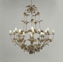 Large Leaf Chandelier
