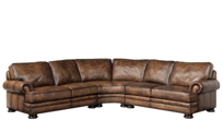 Foster Leather Sectional Group