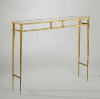 Gilded Console Table with Mirror