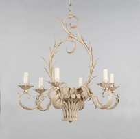 Ivory Basket Chandelier