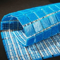 Vitreous Glass Mosaic- Dodger Blue Glass Tile-VIG0005