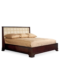 Leather Upholstered Platform Bed 391-H66 F66 R66