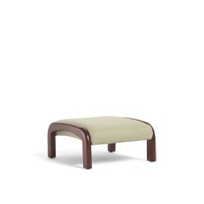 Arc Footstool, Wood Arm