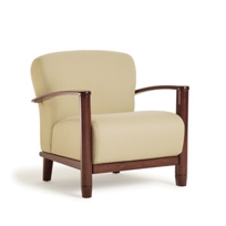 Cove Lounge Chair, Wood Cap