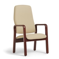 Laurelwood Patient Chair, Wood Arm, High Back
