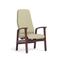 Wedgewood Motion Patient Chair, Wood Arm, High Back