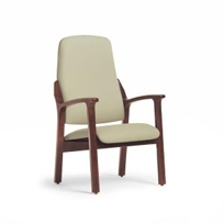 Wedgewood Patient Chair, Wood Arm, High Back
