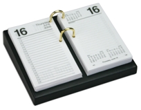 A1006: Black Leather 3.5 x 6 Calendar Holder