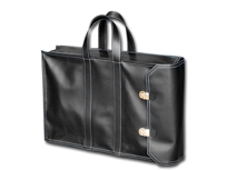 A1050: Black Leatherette Conference Pad Carrier Bag