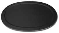 A1061: Black Leather Serving Tray