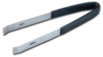 A1062: Black Leather Ice Tongs