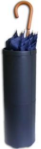 A1085: Black Leather Umbrella Stand