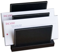 A1808: Eco-Friendly Leather Letter Holder