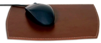 A3214: Rustic Brown Leather Mouse Pad