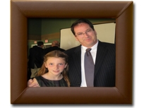 A3437: Chocolate Brown Leather 8 x 10 Photo Frame