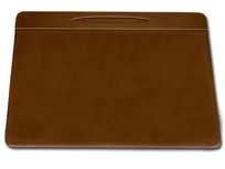 P3223: Rustic Brown Leather 17 x 14 Pen Well Conf. Pad