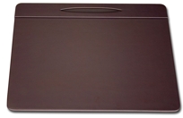P3423: Chocolate Leather 17 x 14 Pen Well Conference Pad