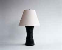 Ribbed Hour Glass Lamp