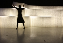 softwall + softblock modular system with LED lighting