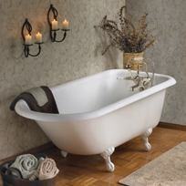 cast iron clawfoot bathtub
