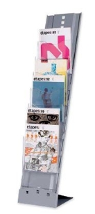 Portable 7 compartment fl oor literature displaysplay