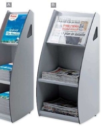 2 compartment magazine stand «L» and « XL» lays