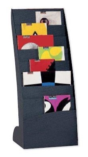 Curved literature displayure display