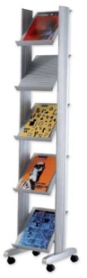 Single-sided «S» literature display