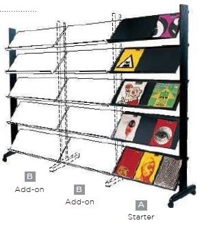 Single-sided and add-on «XL» literature displaysë-
