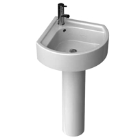 Solutions Small Corner Pedestal Lavatory Kit