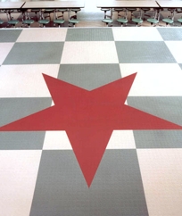 Marbleized Rubber Tile