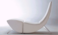 fishtail chair and ottoman