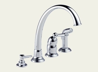 Providence Classic Single Handle Kitchen Faucet w/ Soap Dispenser