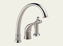 Providence Contemporary Single Handle Kitchen Faucet w/ Sprayer