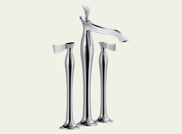 RSVP Deck Mount Vessel Lavatory Faucet - Lever Handles