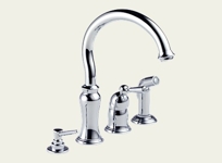 Stratford Classic Single Handle Kitchen Faucet w/ Soap Dispenser