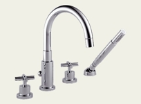 Trevi Cross Roman Tub with Hand Shower