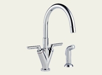 Trevi Two Handle Kitchen Faucet w/ Sprayer