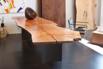 pacific madrone slab dining table no. 0941