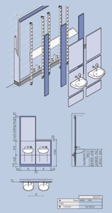 Concealed outlet washbasin assembly