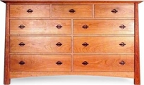 Cherry Moon 9 Drawer Dresser