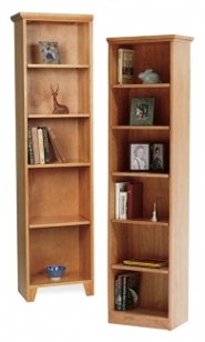 Tall Narrow Shaker Bookcase