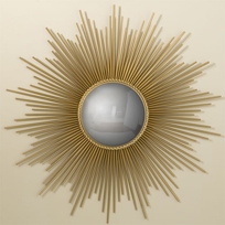Large Gold Sunburst Mirror